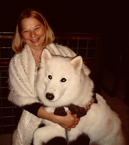 Dining with Dogs Fund Raiser.  We both had on our Sammy Shawls