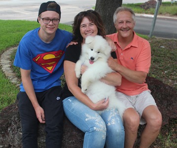 2017 - The Ascher Family with Koda (Yellow Boy)